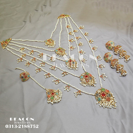 Maala Ring Tika With Earrings