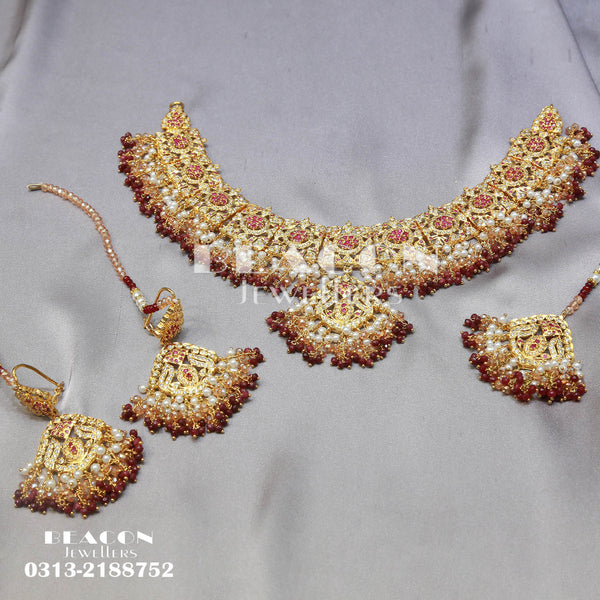 Necklace Set Earrings With Tika