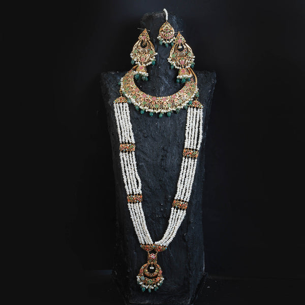 Necklace Set With Maala and Earring, Tika