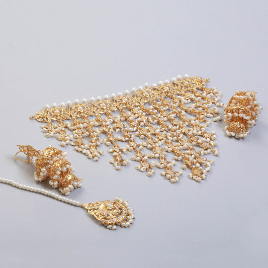 Necklace with Earrings and Tika
