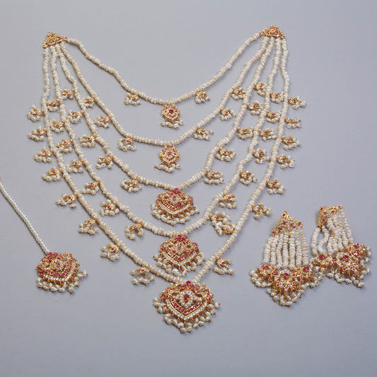Maala With Earrings and Tika