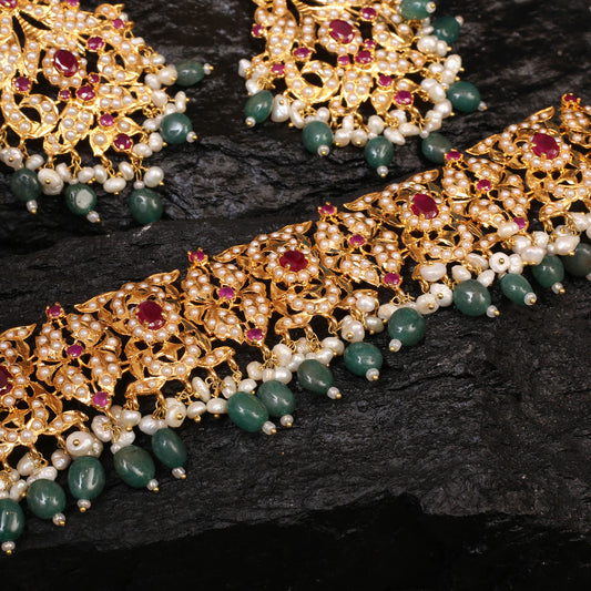 Choker Set With Earrings