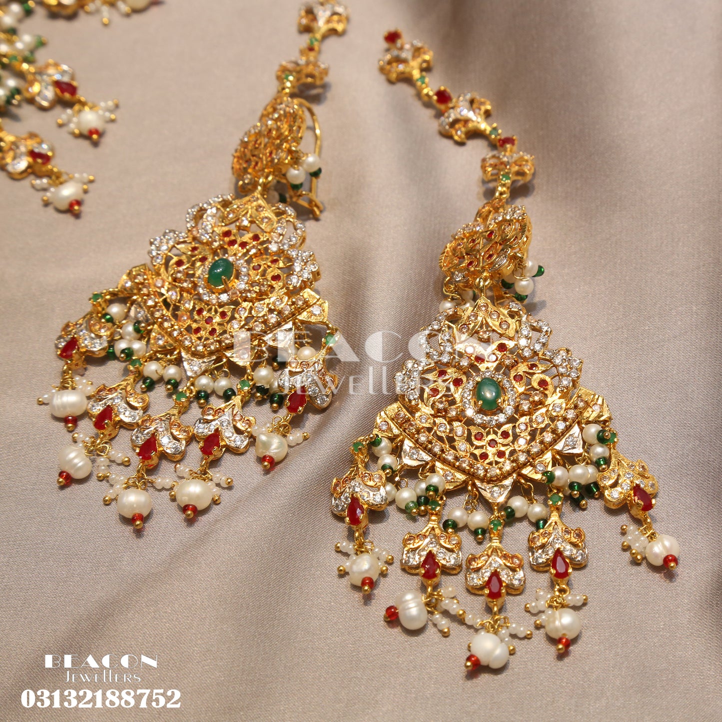 Necklace Set With Earrings Tika Jhomar