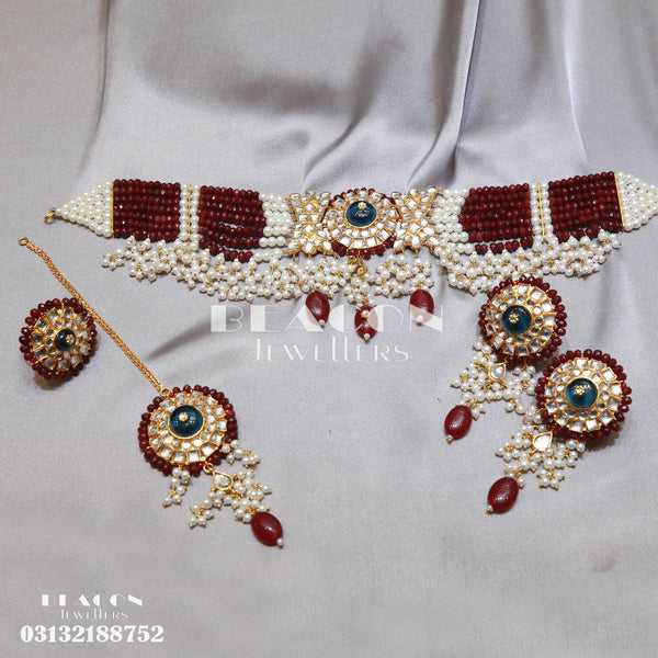 Choker Set With Earrings Tika Ring