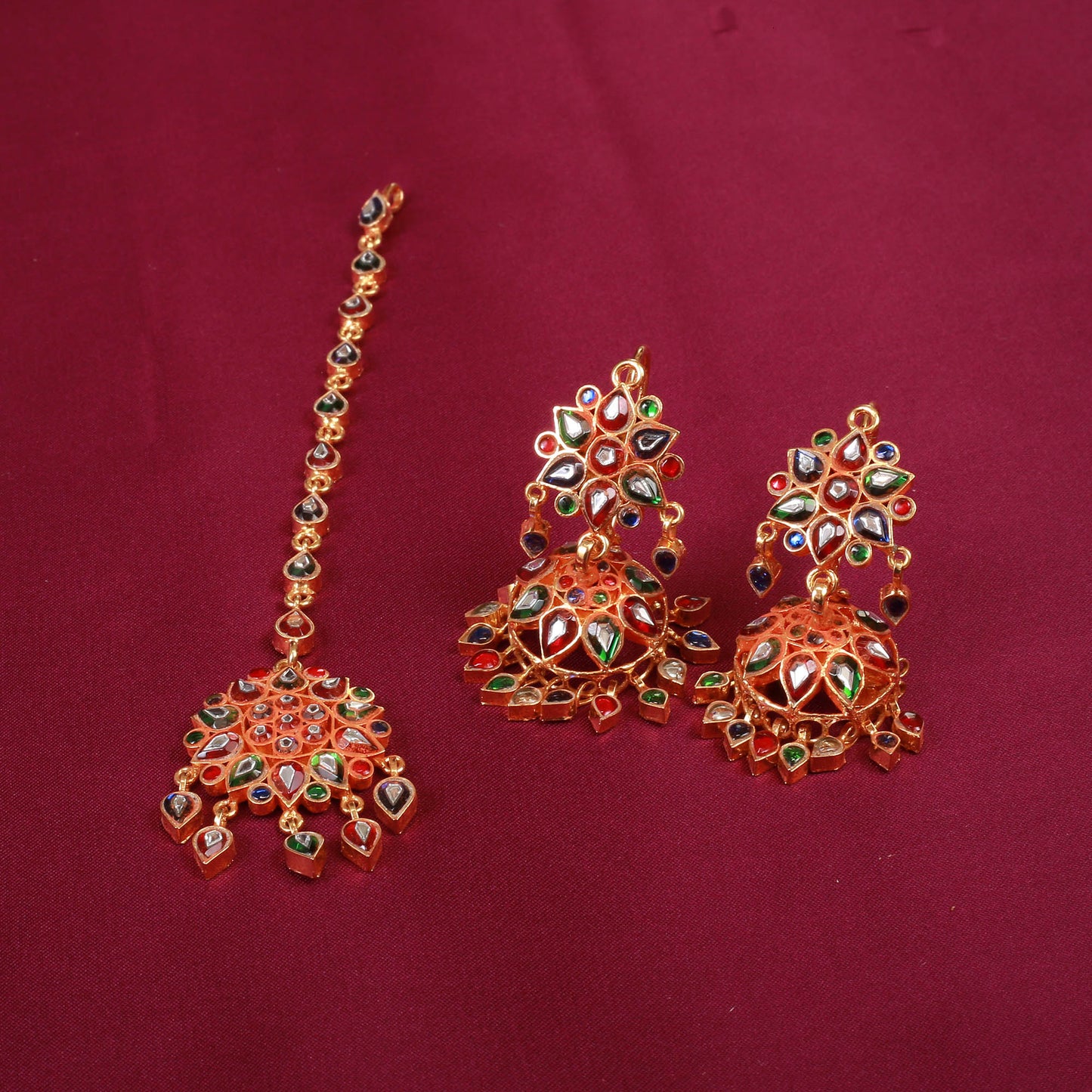 Maala Bindi and Earrings
