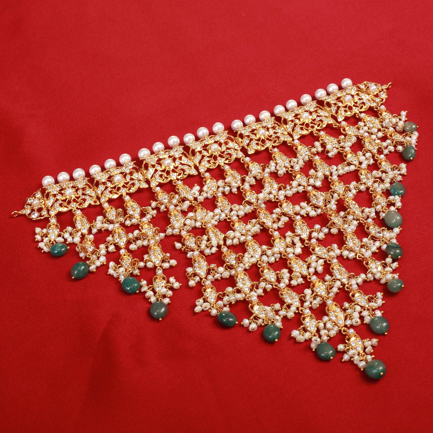 Necklace with Earrings and Tika
