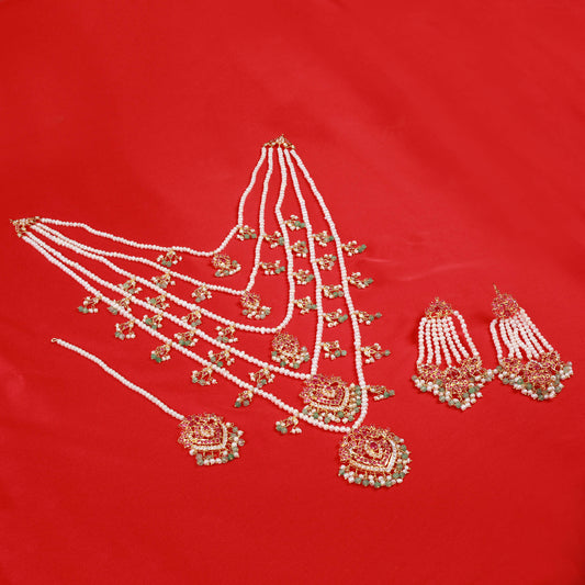 Maala with Bindi and Earrings