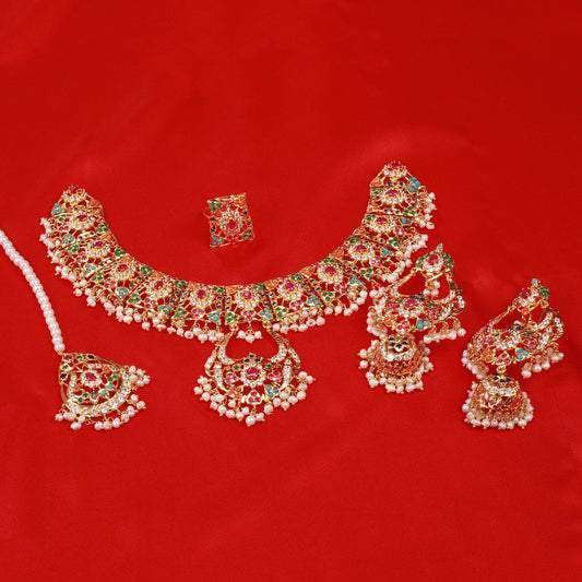Necklace with Ring Earrings TIka