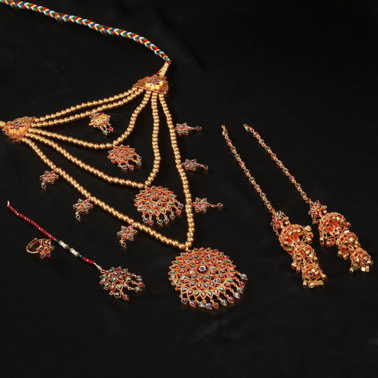 Maala Earrings, Tika and Ring