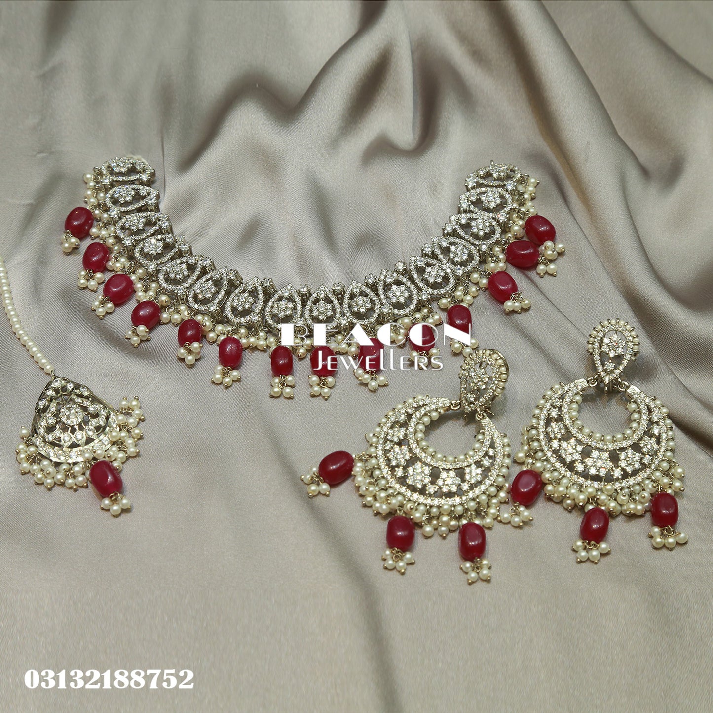 Necklace Set with Tika Earrings