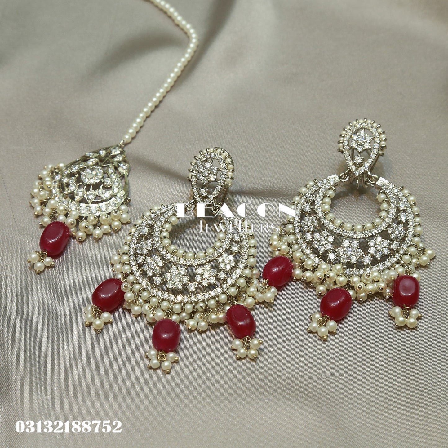 Necklace Set with Tika Earrings