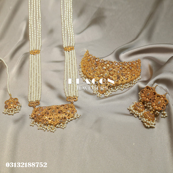 Choker Set With Maala Tika and Earrings