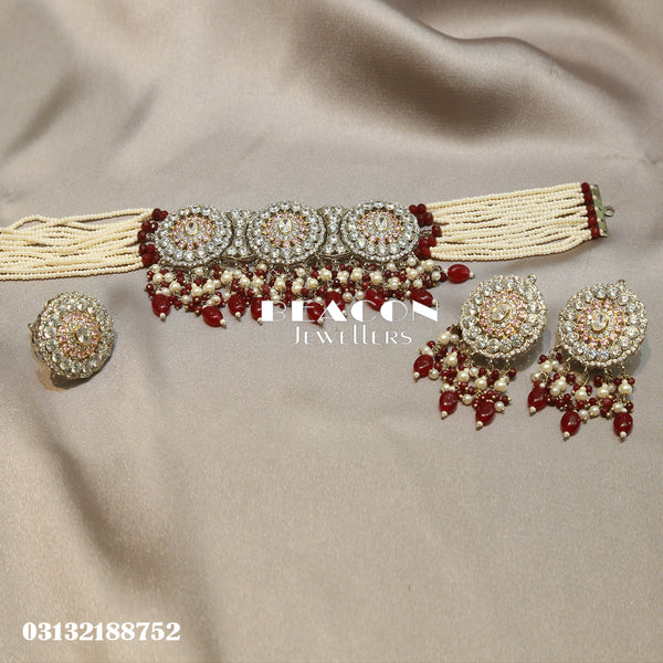 Necklace Set with Ring and Earrings