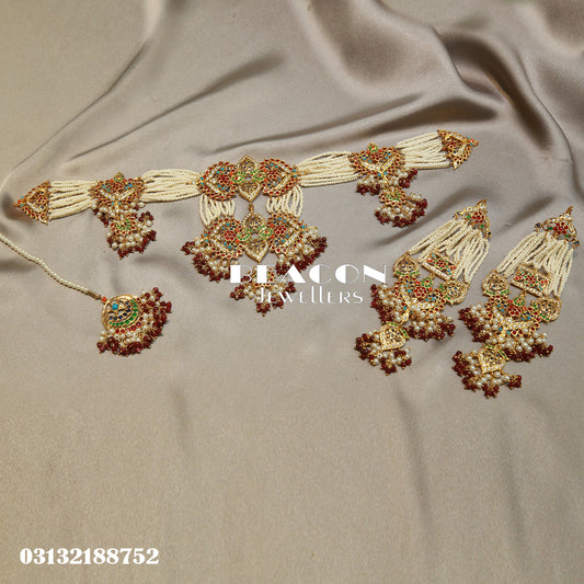 Necklace Set with Tika Earrings