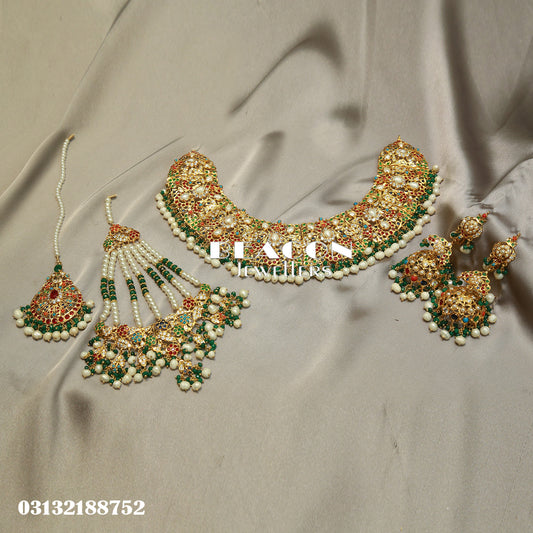 Necklace Bindi Jhoomer and Earrings 02