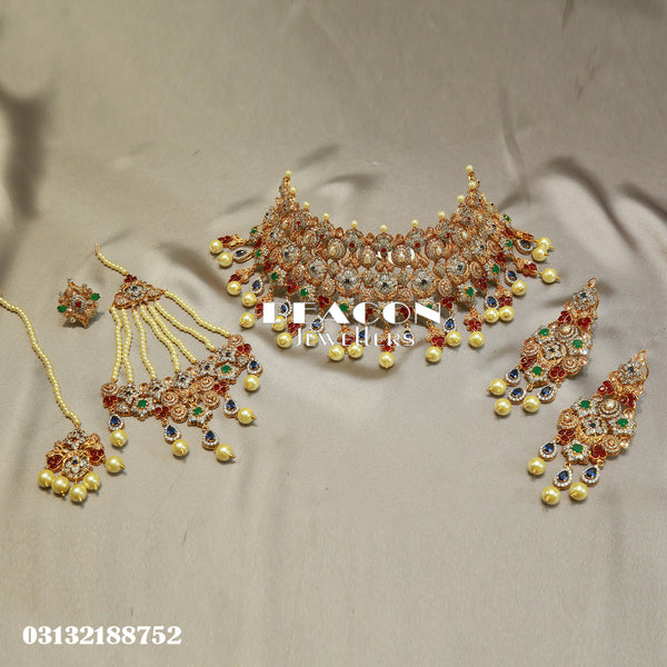 Choker Set Wth Tika Earrings Jhomar