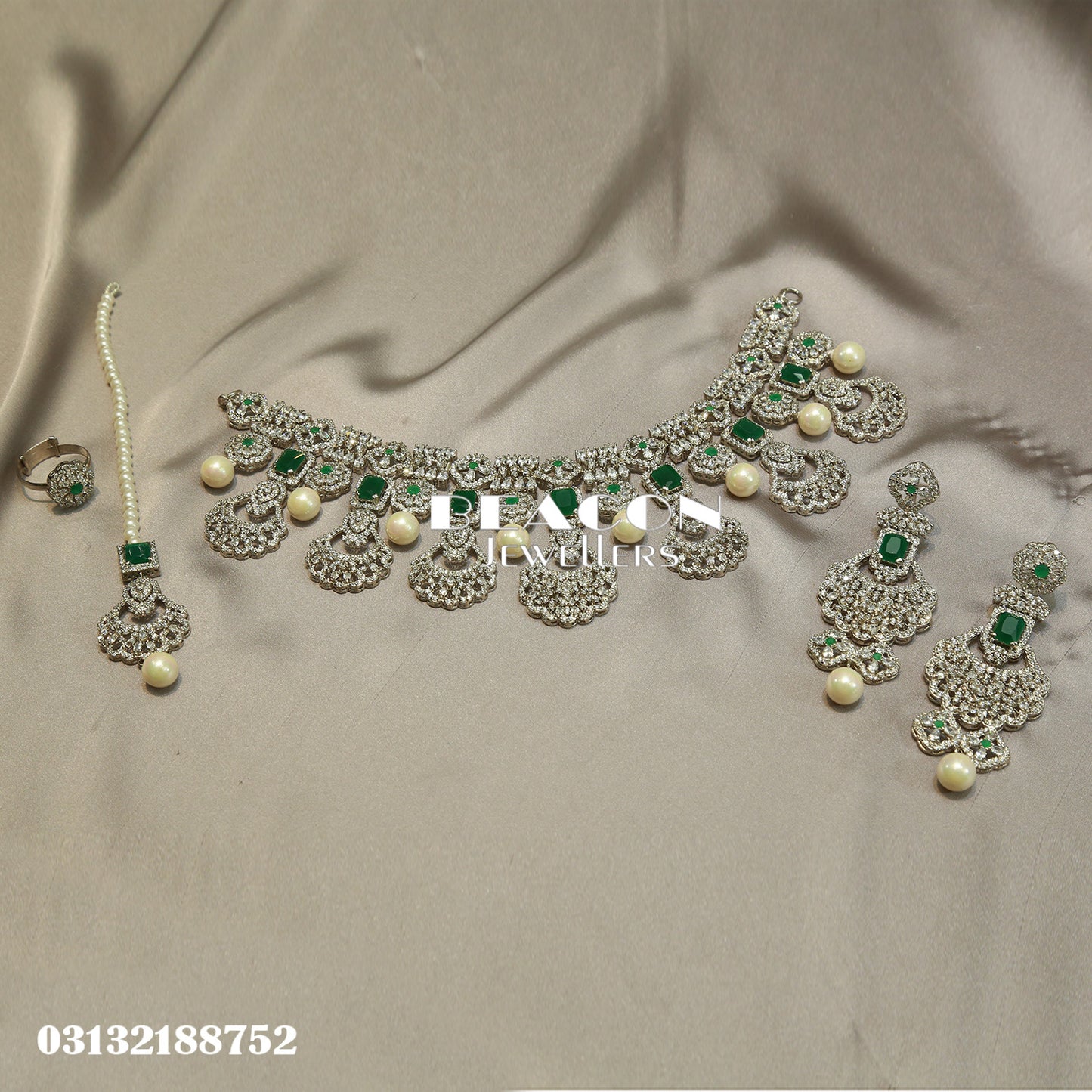 Necklace Ring Bindi and Earrings 16