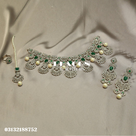 Necklace Ring Bindi and Earrings 16