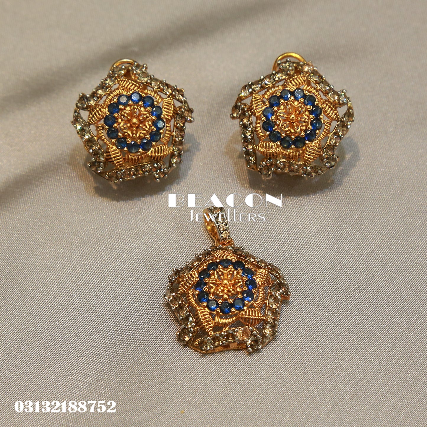 Locket and Earrings 50