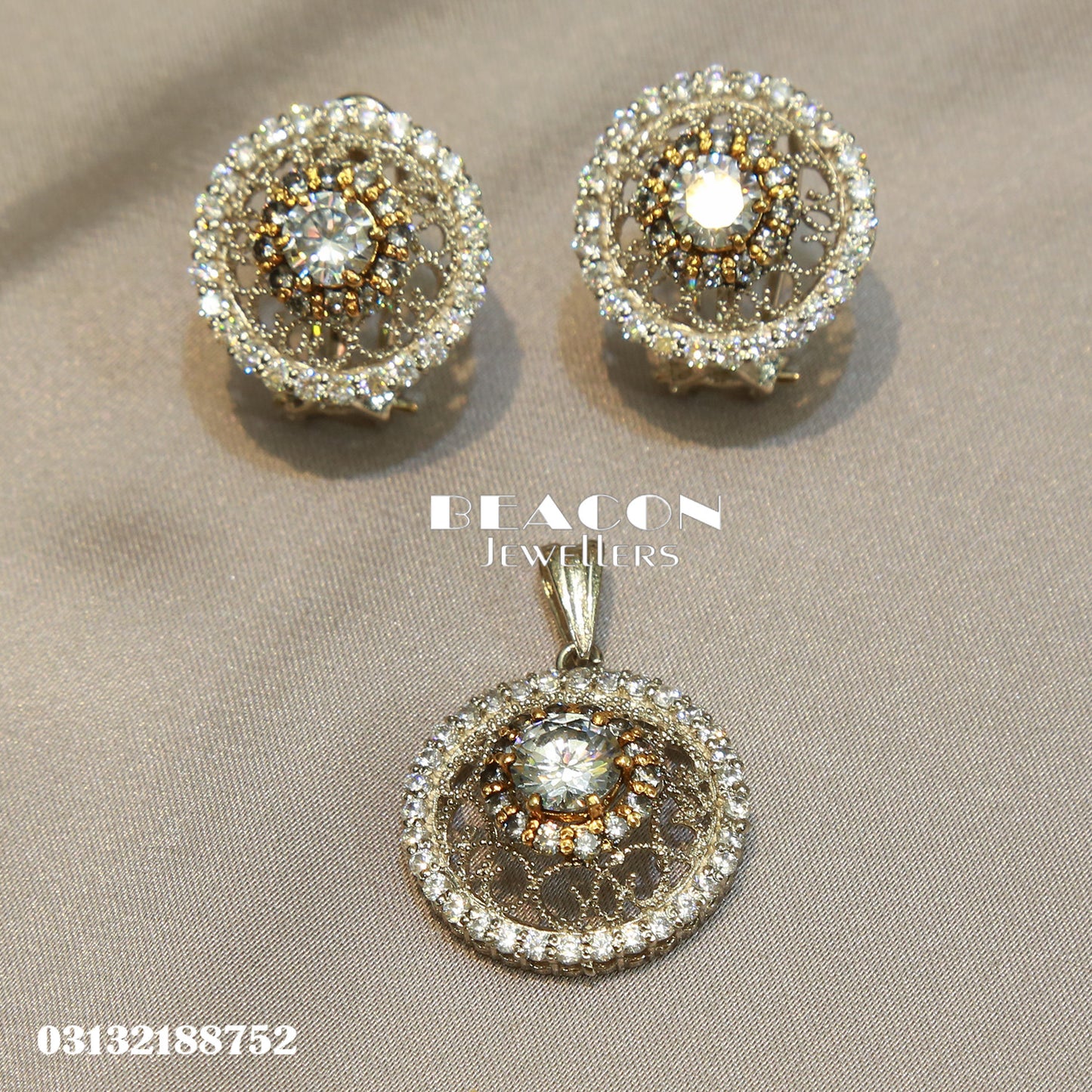 Locket and Earrings 46