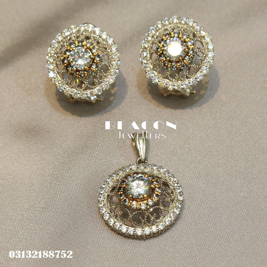 Locket and Earrings 46