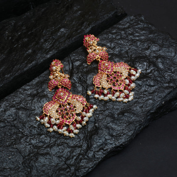 Earrings With Ruby