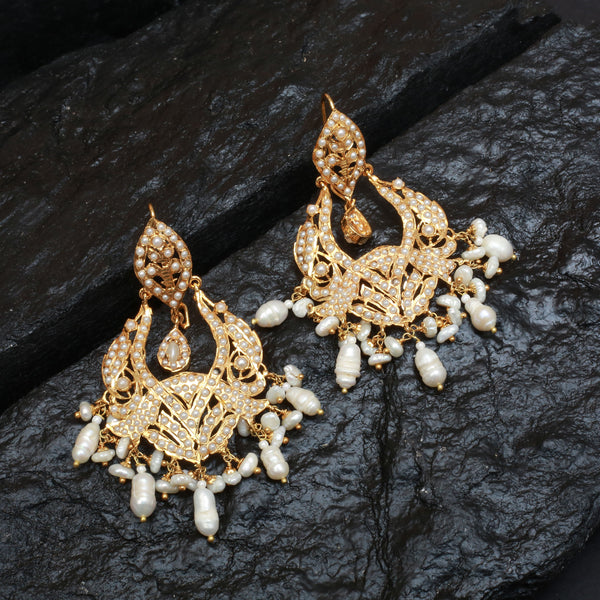 Earrings With Reals Pearls