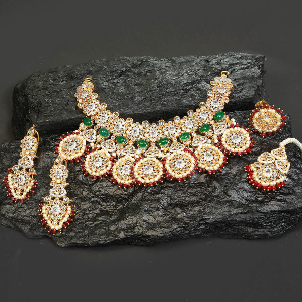 Necklace Set With Earring and Tika ,Ring