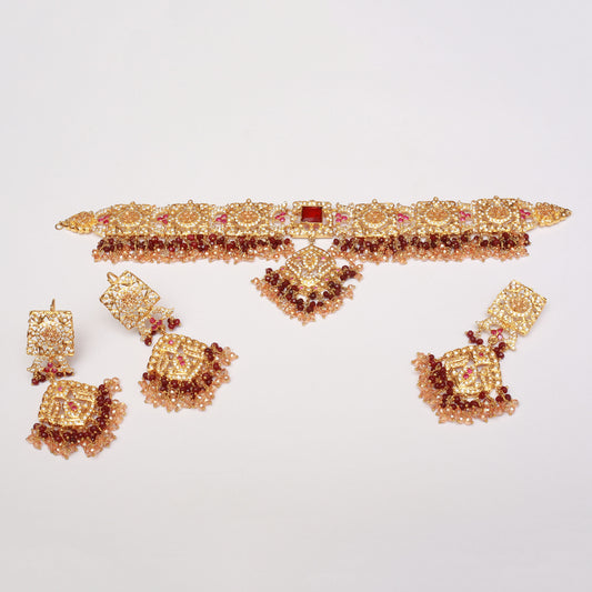 Choker Set With Earrings Tika