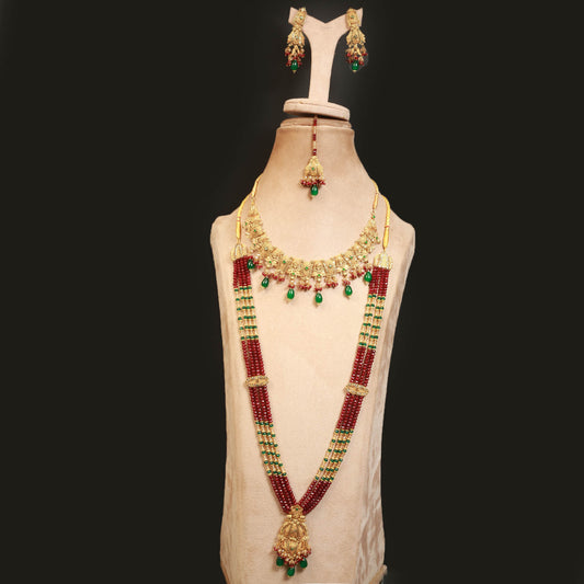 Necklace Set With Mala and Earring,Tika.