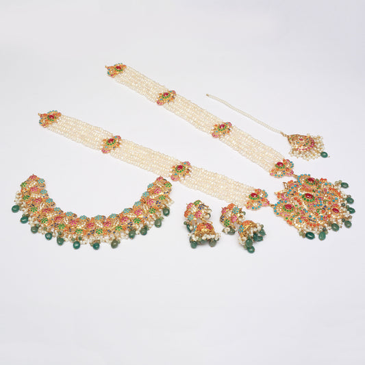 Necklace Set WIth Mala Earrings Tika