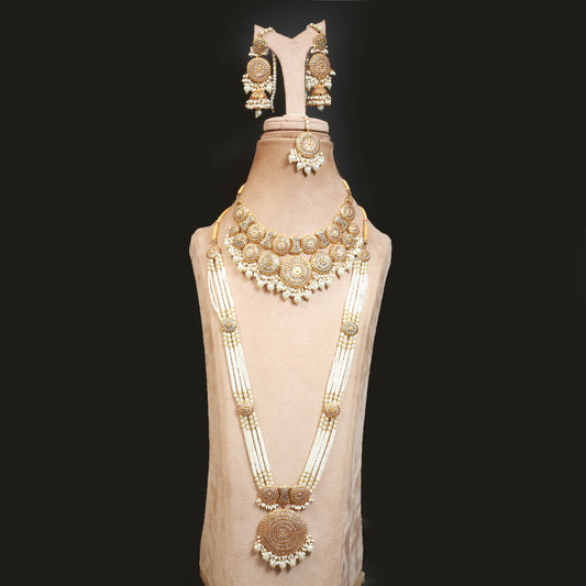 Necklace and Mala, Earrings, Jhumar, Tika