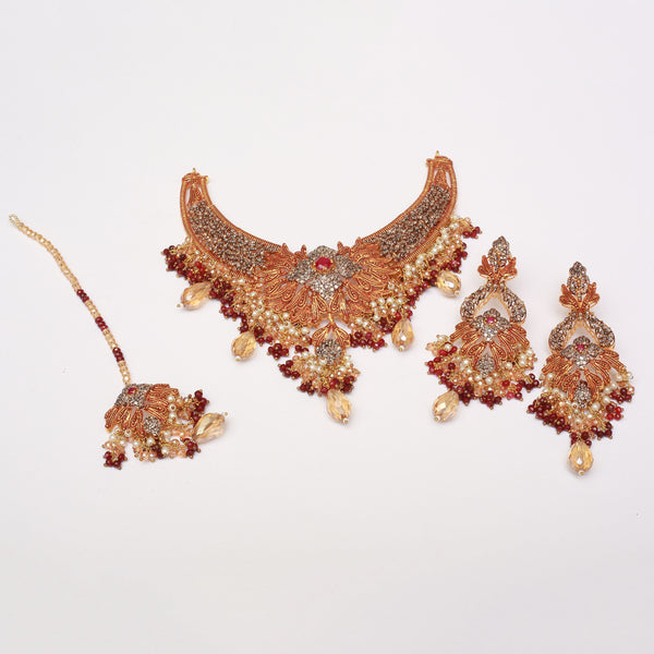 Choker Set WIth Earrings TIka