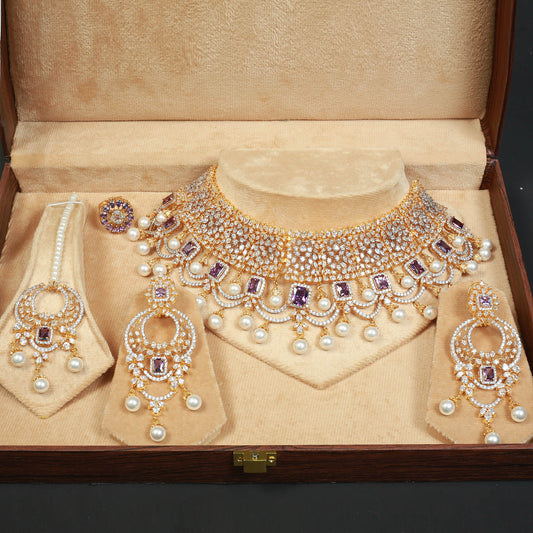 Necklace Set With Earring and Tika ,Ring.