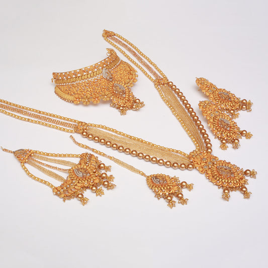 Choker Set WIth Mala Earrings Tika Jhomar