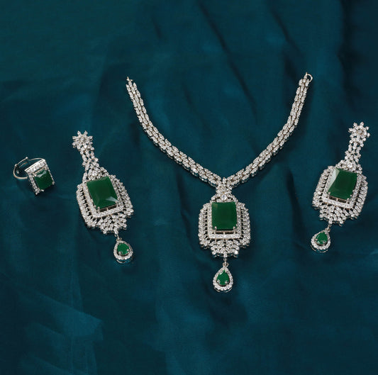 Necklace Set with Ring , Earrings