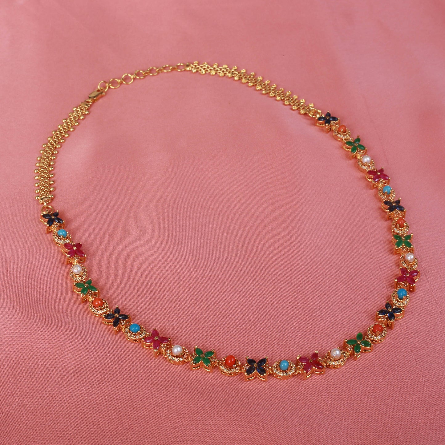 Necklace with Earrings and Tika