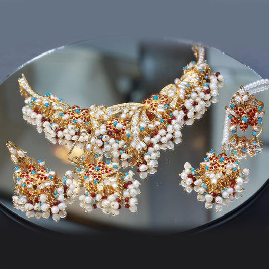 Necklace Ring Bindi and Earrings 25