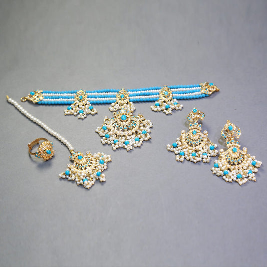 Necklace Set With Ring Tika Earrings