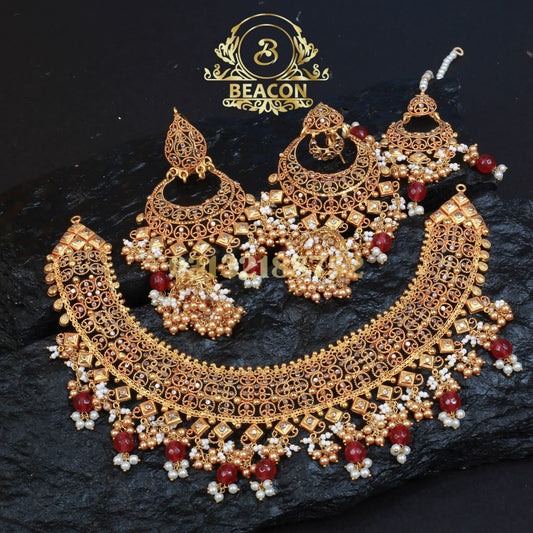 Necklace Set With Earning and Tika