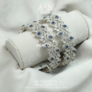Alternative view of Diamond Style Bangles
