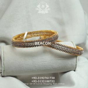Alternative view of Diamond Style Bangles